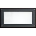 Dabmar Lighting 12W & 120-277V 60 LEDs G24 LED Fiberglass Open Face Step Light - Black FG2007-B